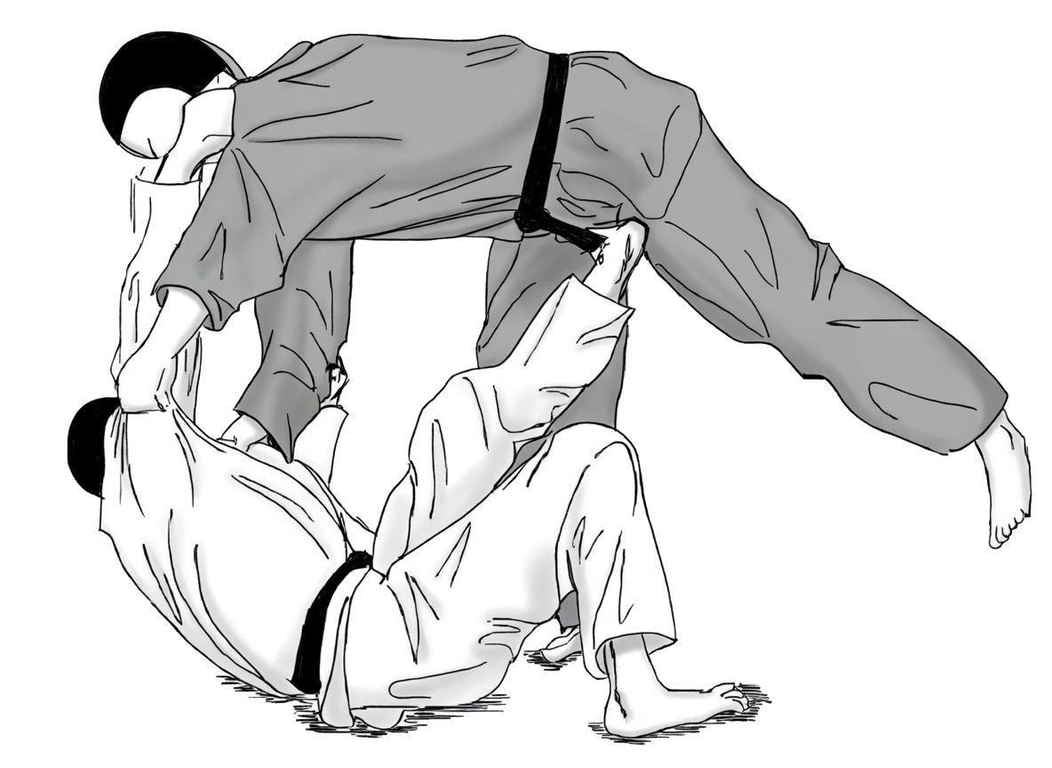 Tomoe nage technique