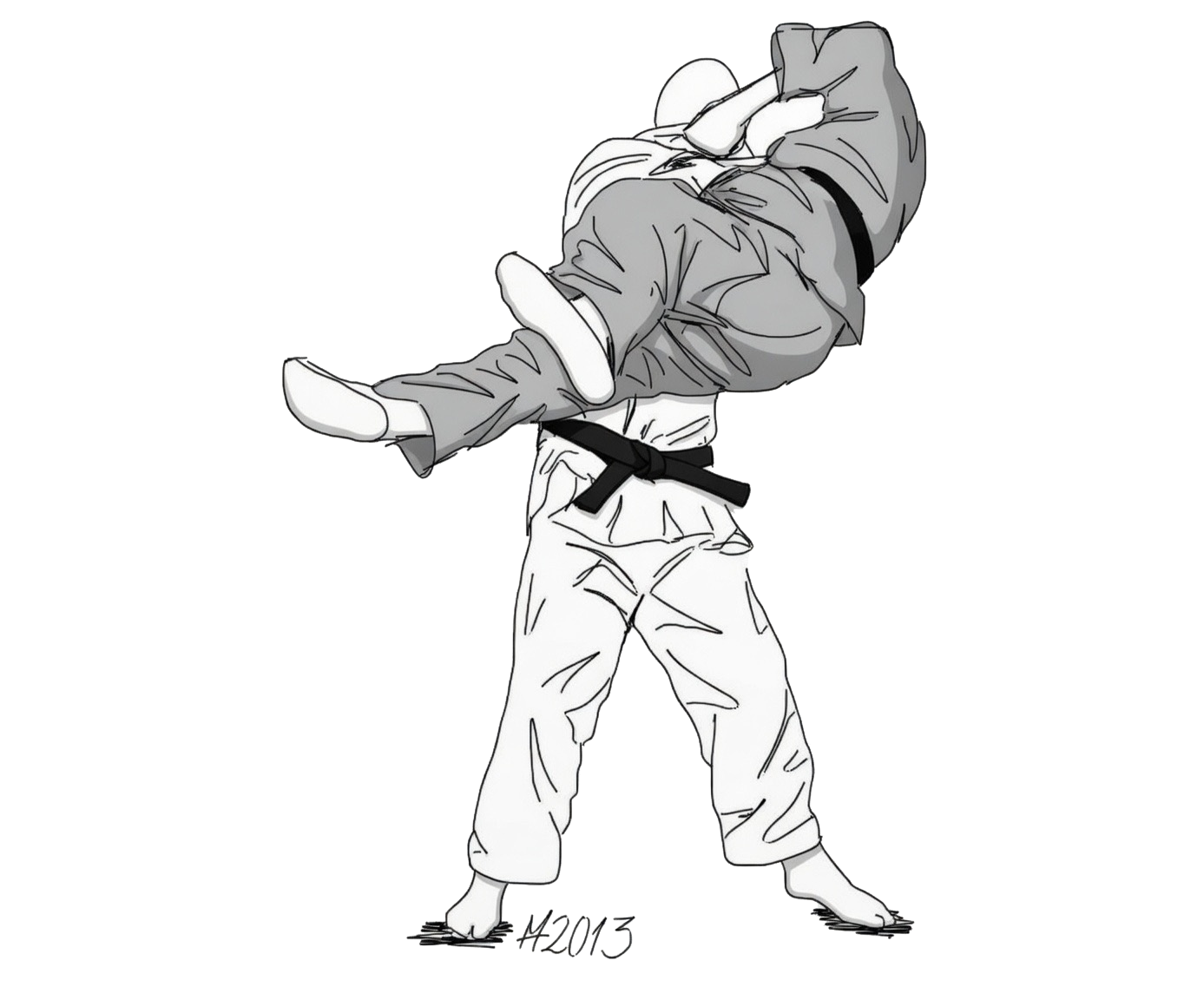 Ushiro goshi technique
