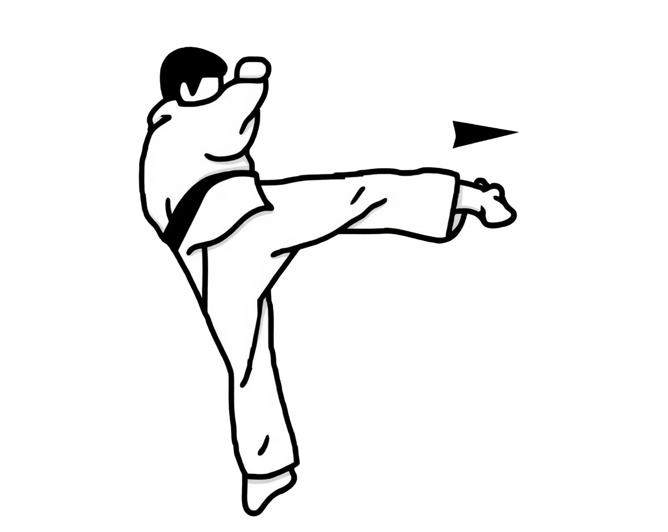 Yoko geri technique