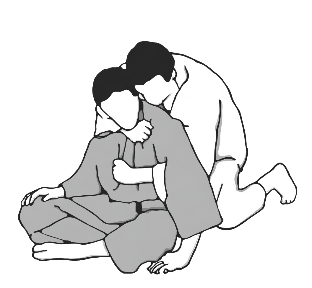 Okuri eri jime technique