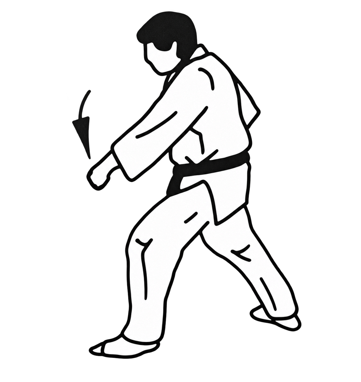 Gedan barai technique