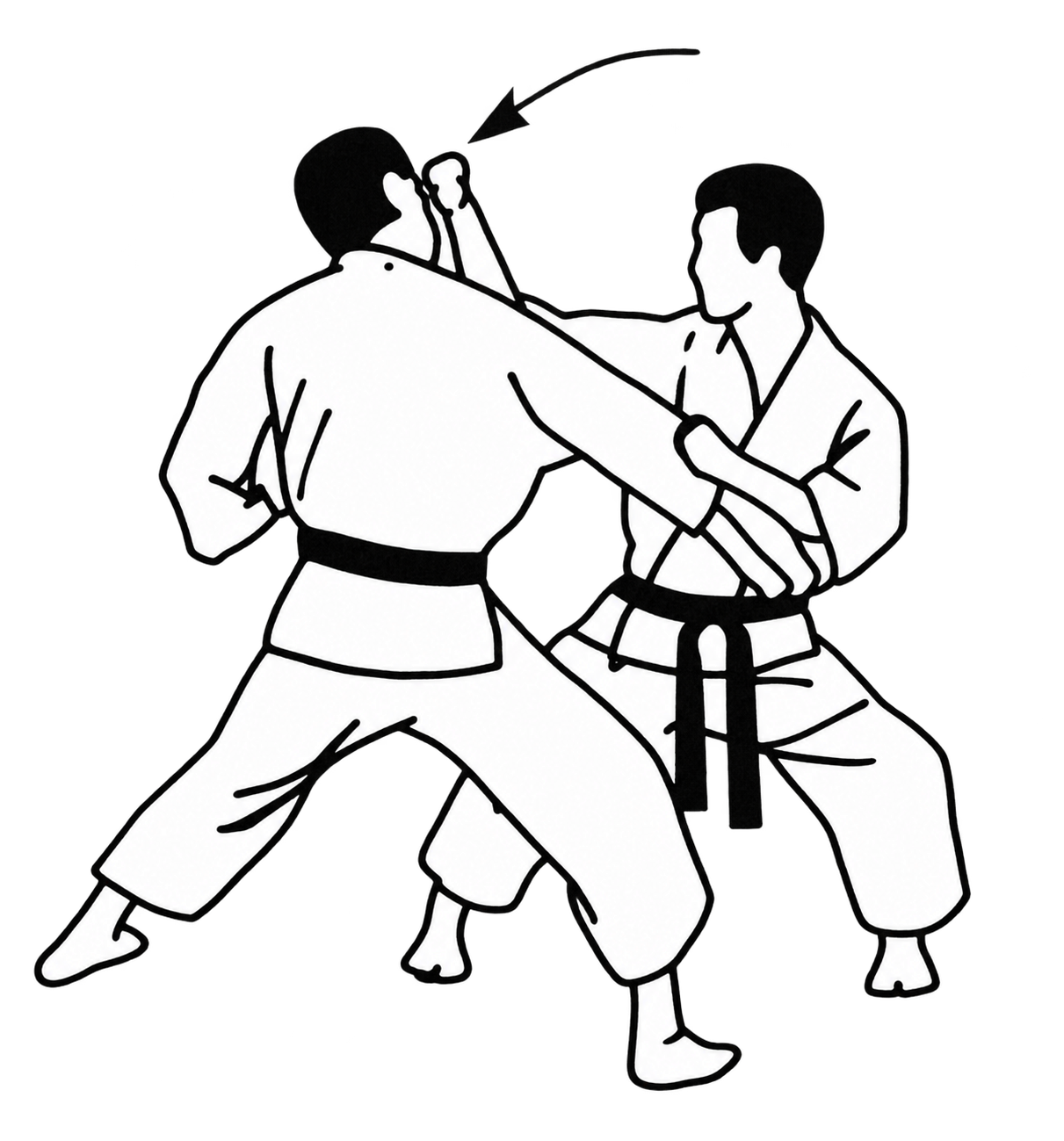 Uraken uchi technique